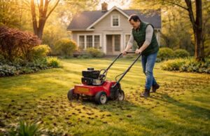 How to aerate and dethatch lawn in spring